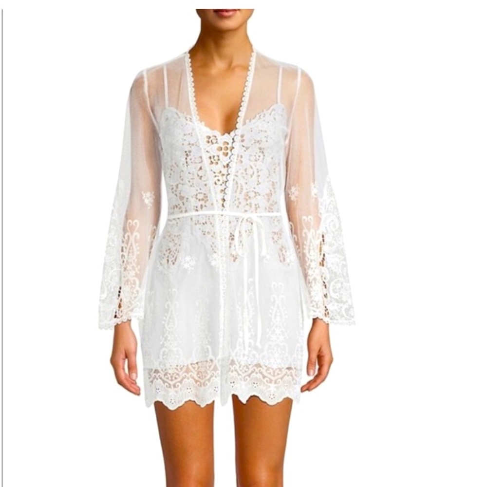 NWOT In Bloom by Jonquil | Vintage Bridal Lace Robe